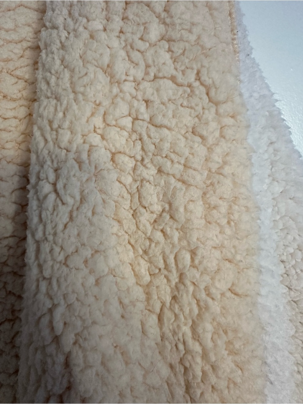 Cozy Sherpa Hooded Jacket in Cream - Picture 4 of 4
